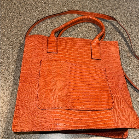 Viola castellani gator print leather italy purse - Picture 2 of 4